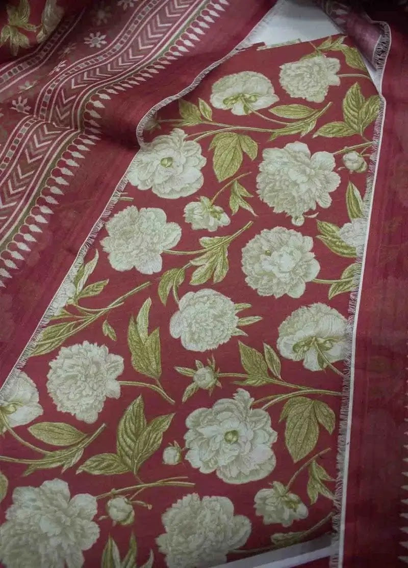 DPC-0717- 3 Piece Cotton Printed UnStitched Suit