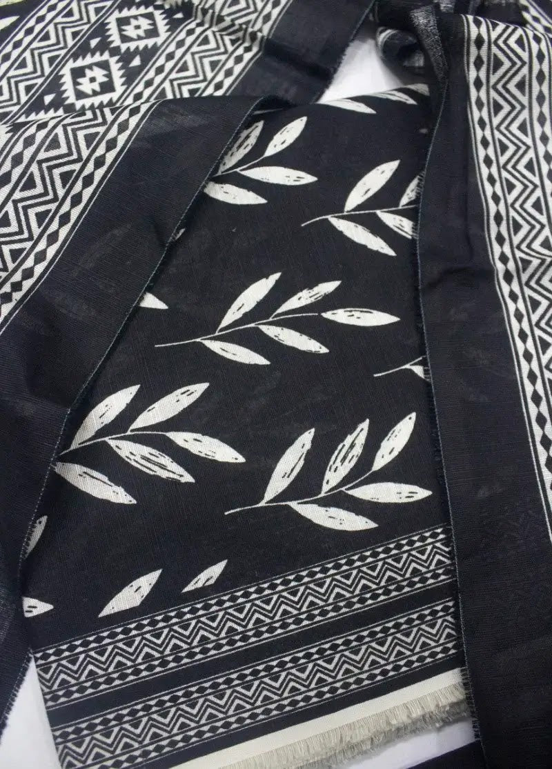 DPC-0719- 3 Piece Cotton Printed UnStitched Suit