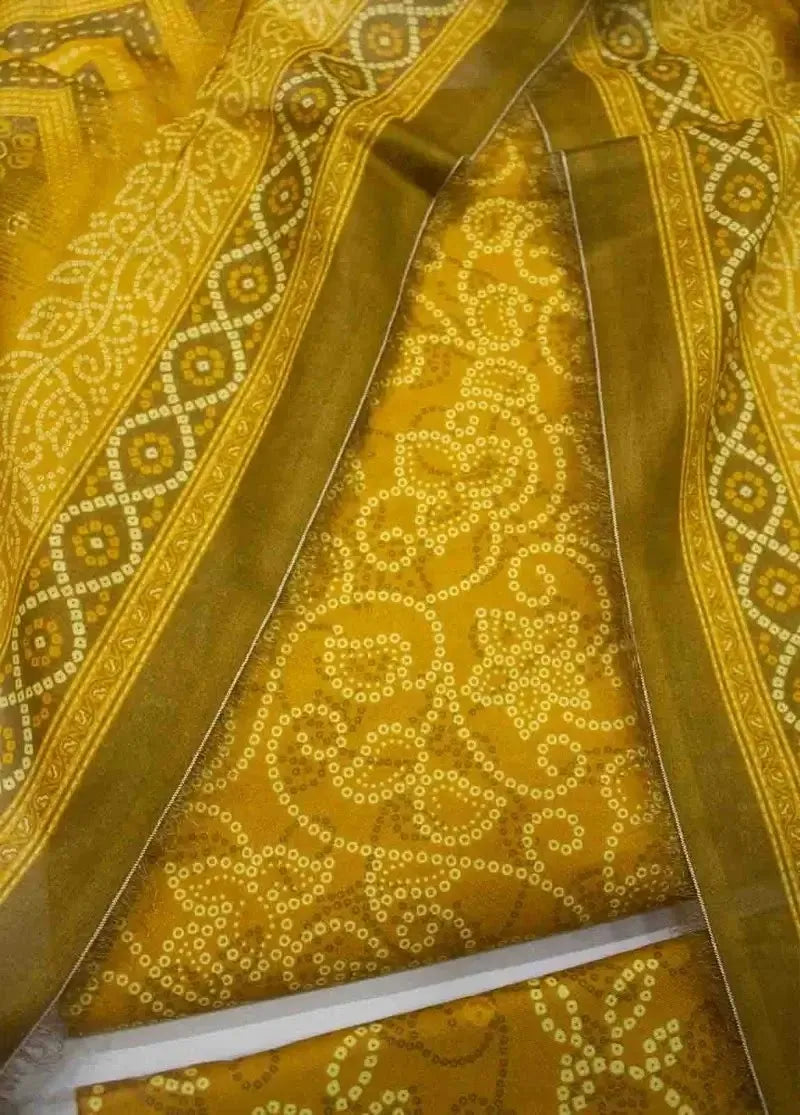 DPC-0748- 3 Piece Cotton Printed UnStitched Suit