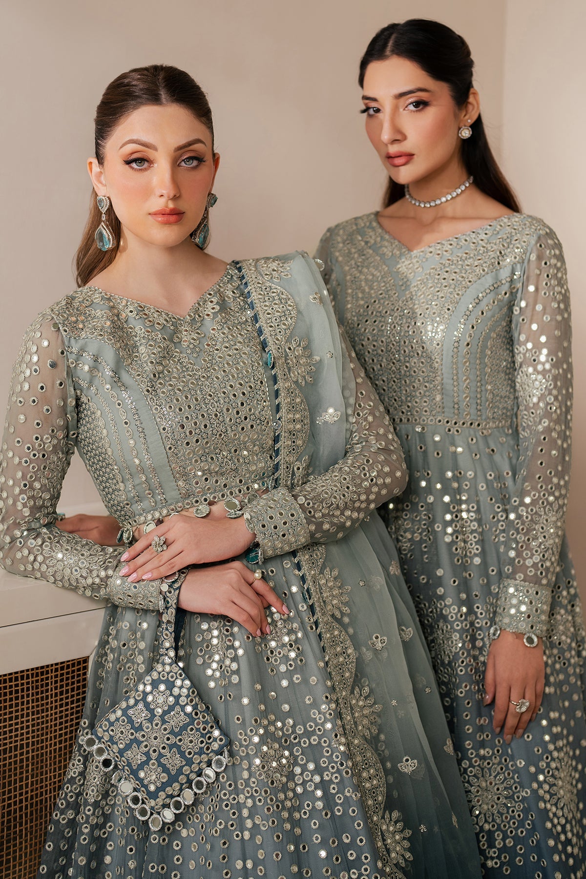EMBROIDERED CHIFFON UC-3115