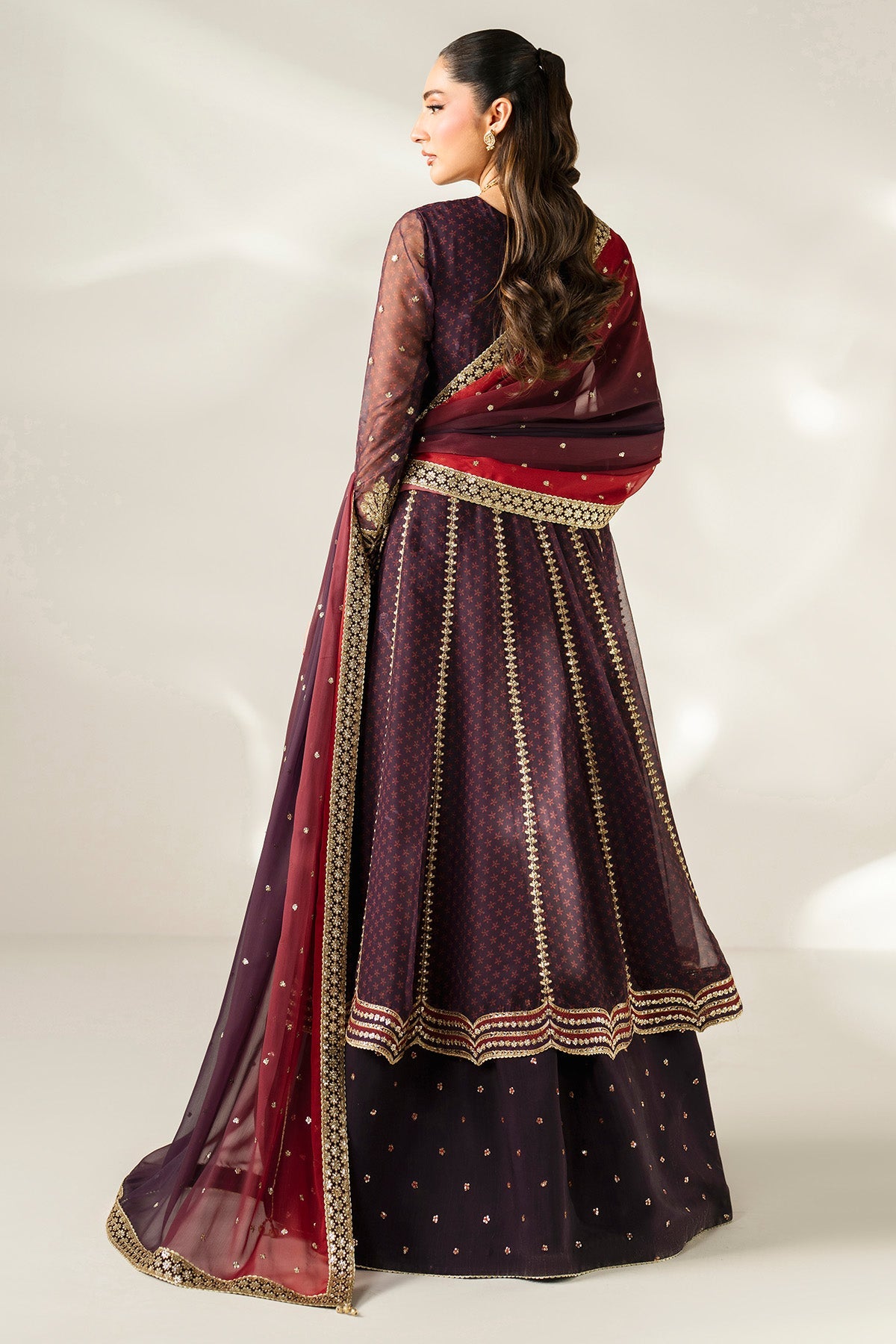 EMBROIDERED CHIFFON UC-3088