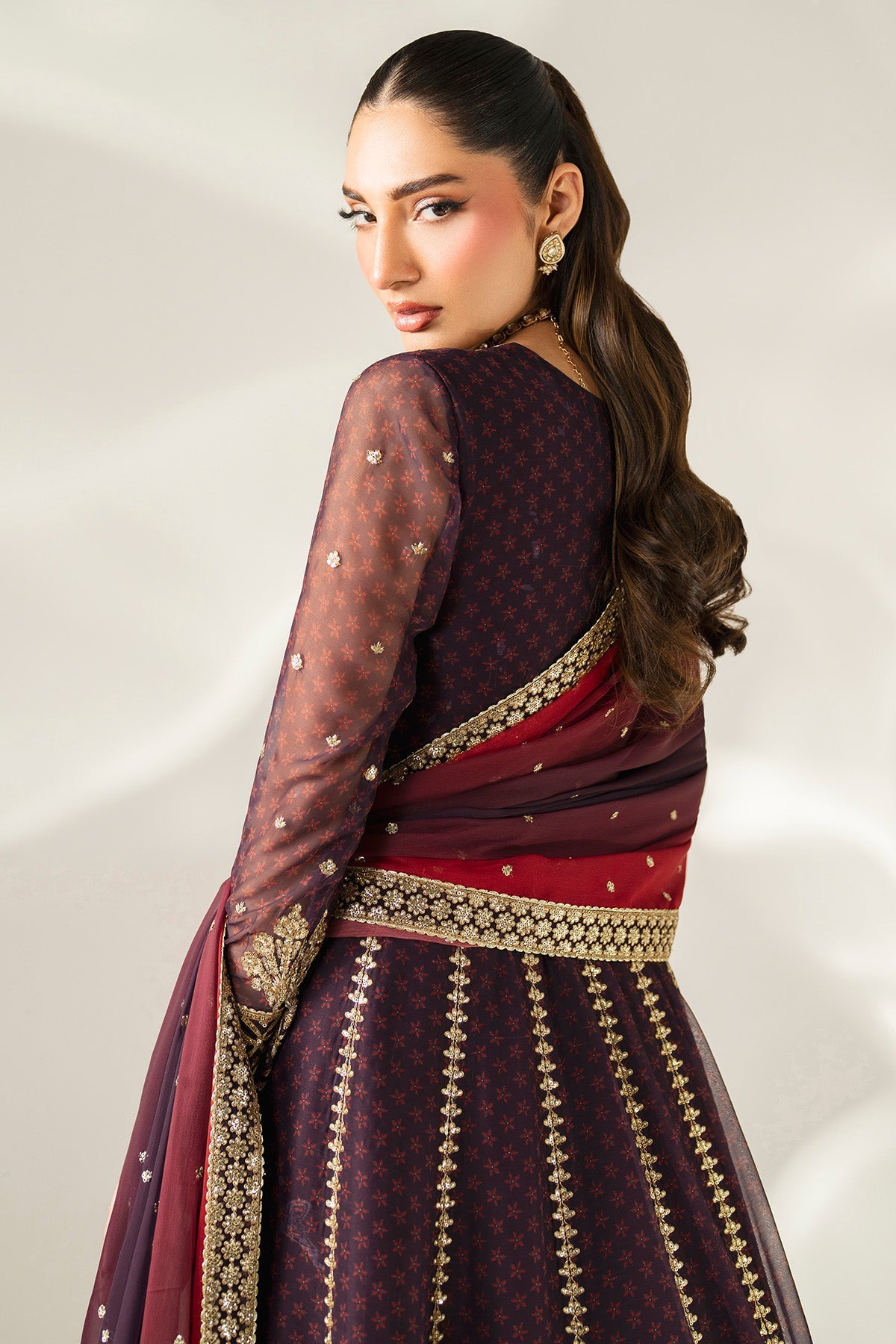 EMBROIDERED CHIFFON UC-3088