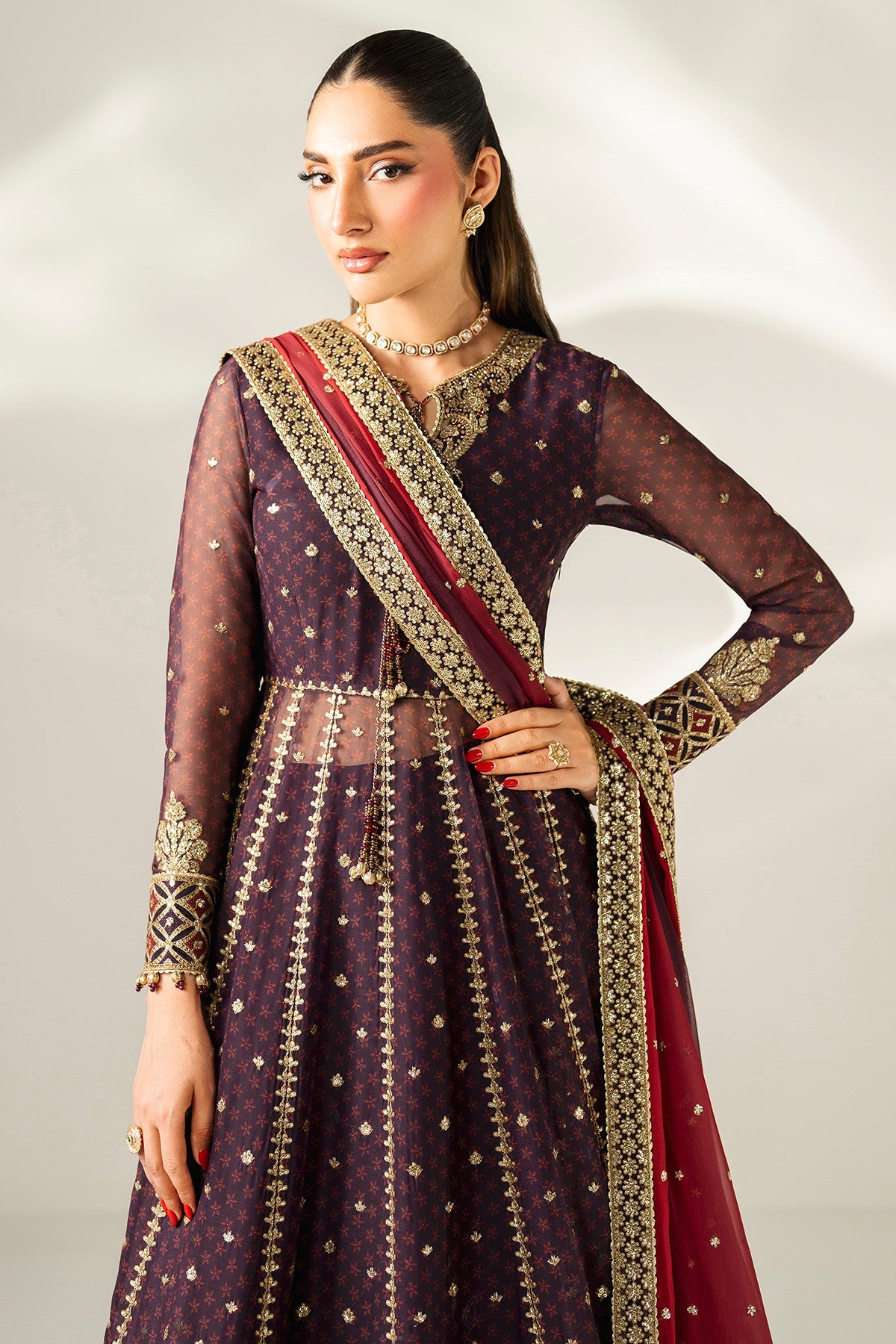 EMBROIDERED CHIFFON UC-3088