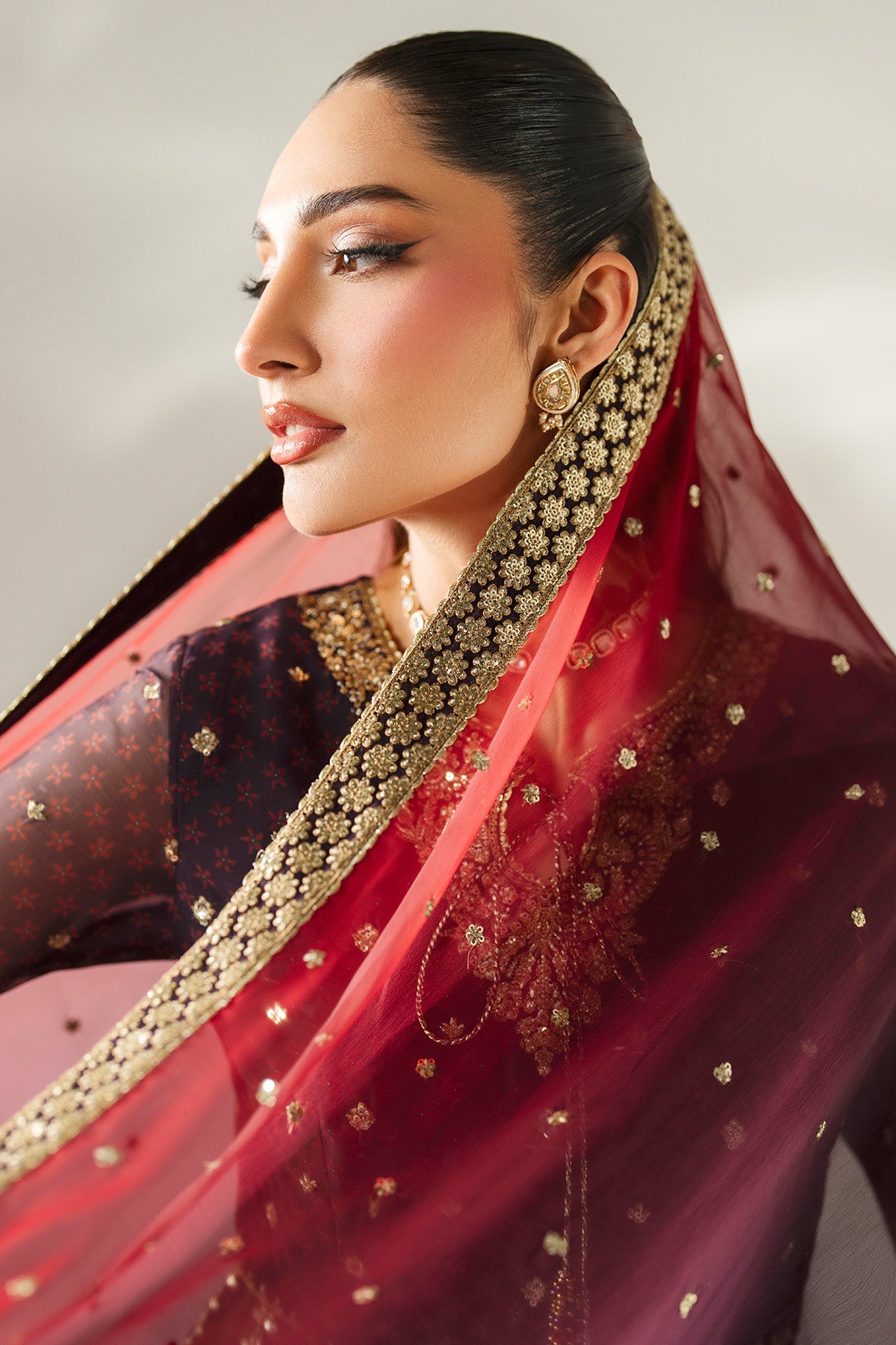 EMBROIDERED CHIFFON UC-3088