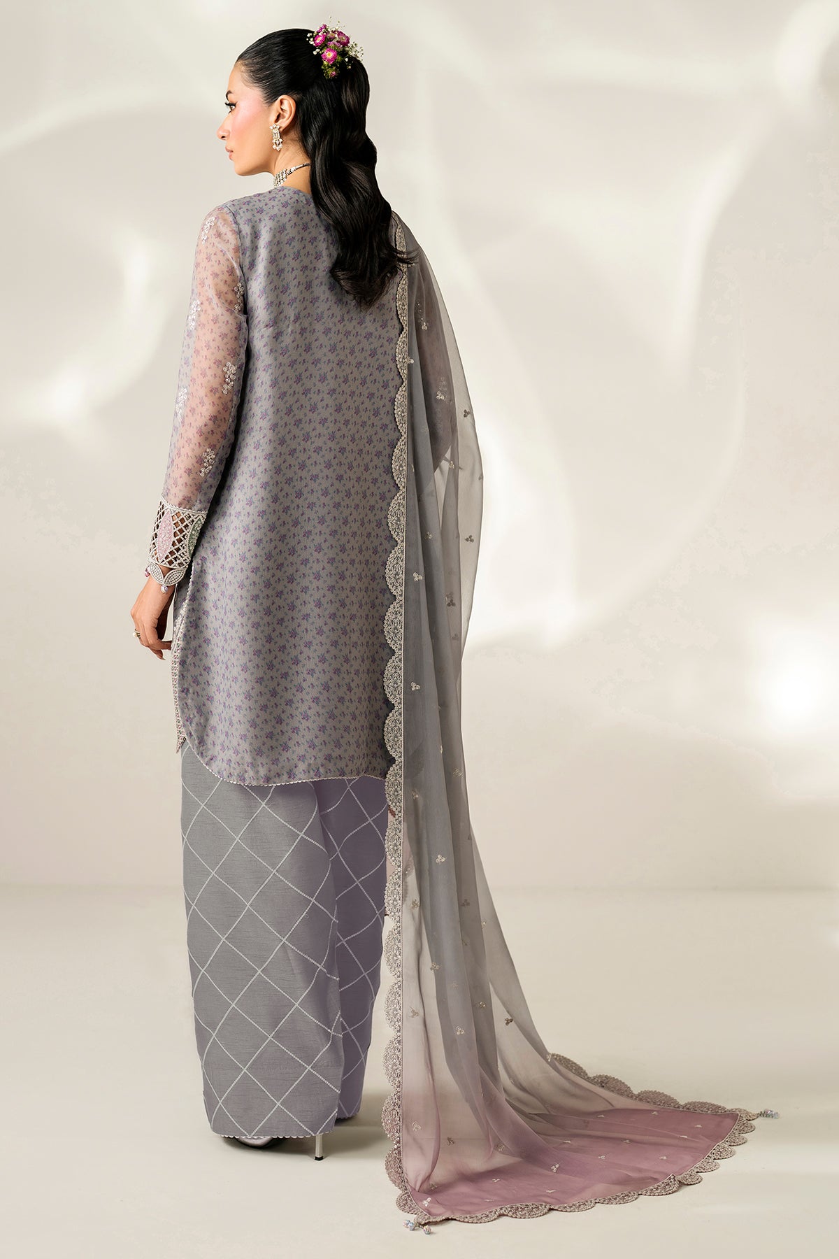 EMBROIDERED CHIFFON UC-3095