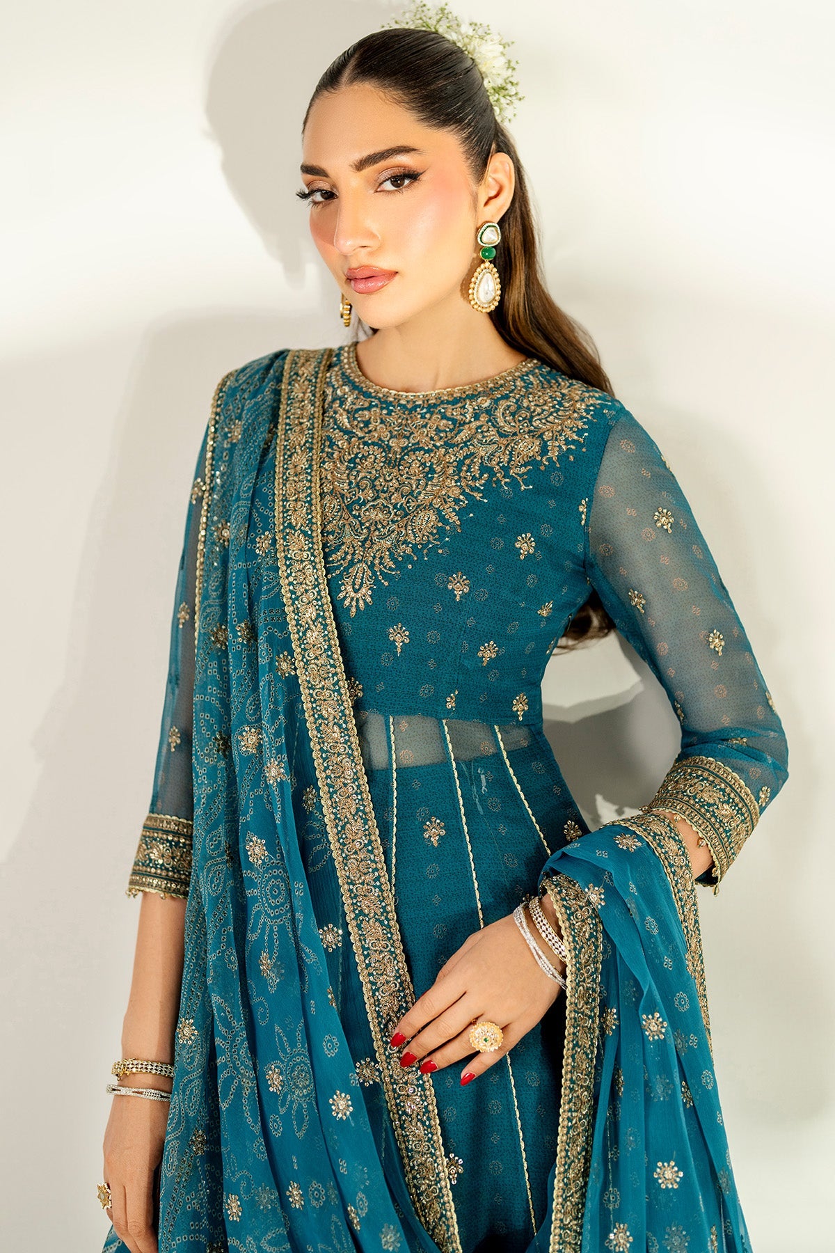 EMBROIDERED CHIFFON UC-3084