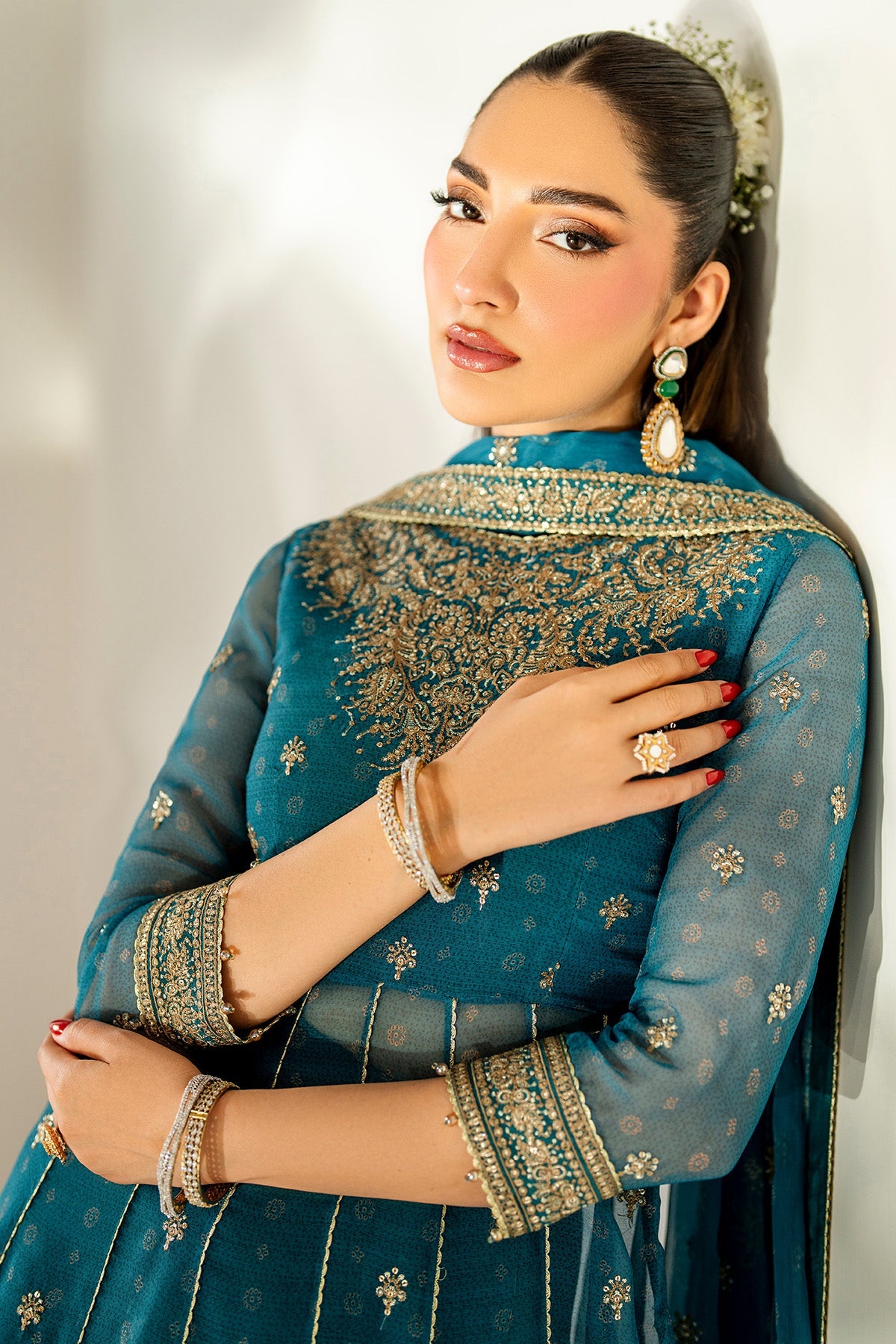 EMBROIDERED CHIFFON UC-3084