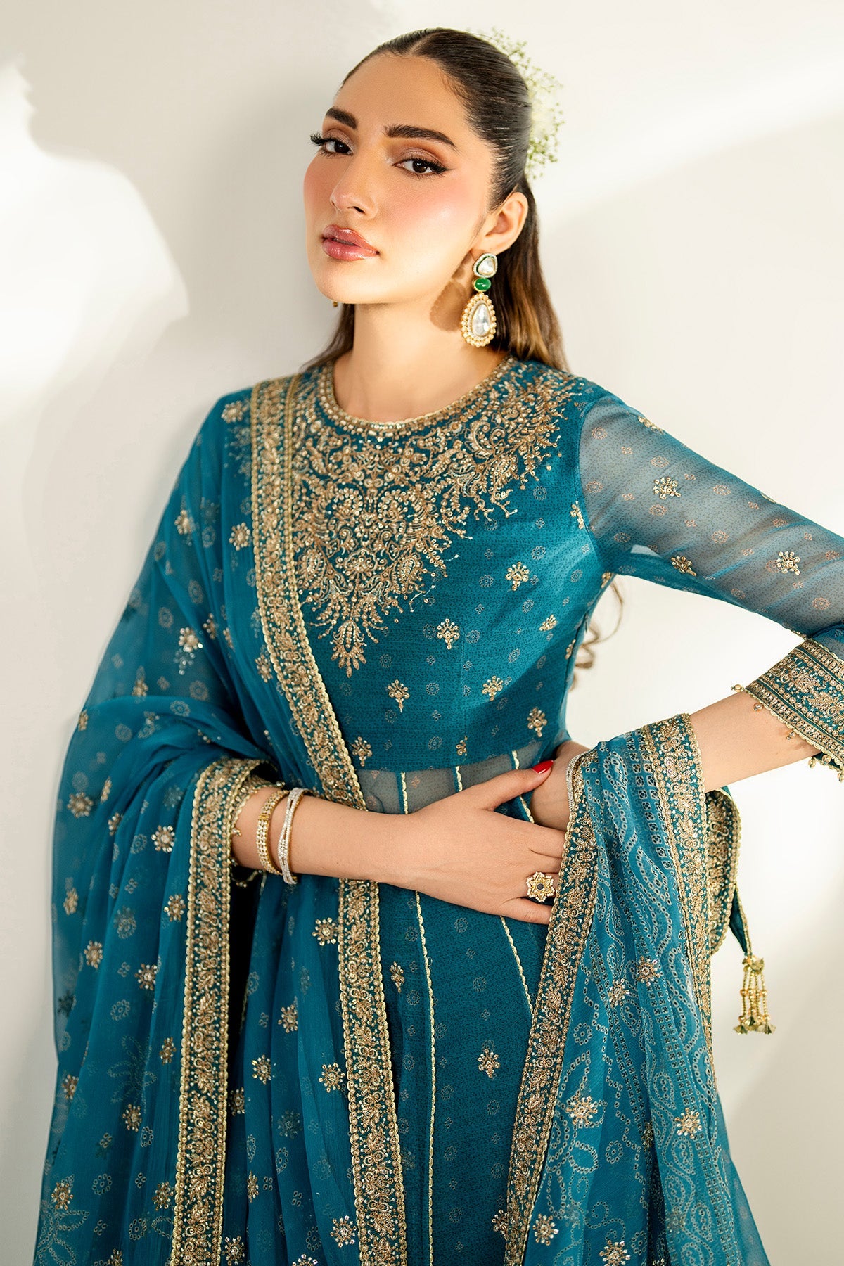 EMBROIDERED CHIFFON UC-3084