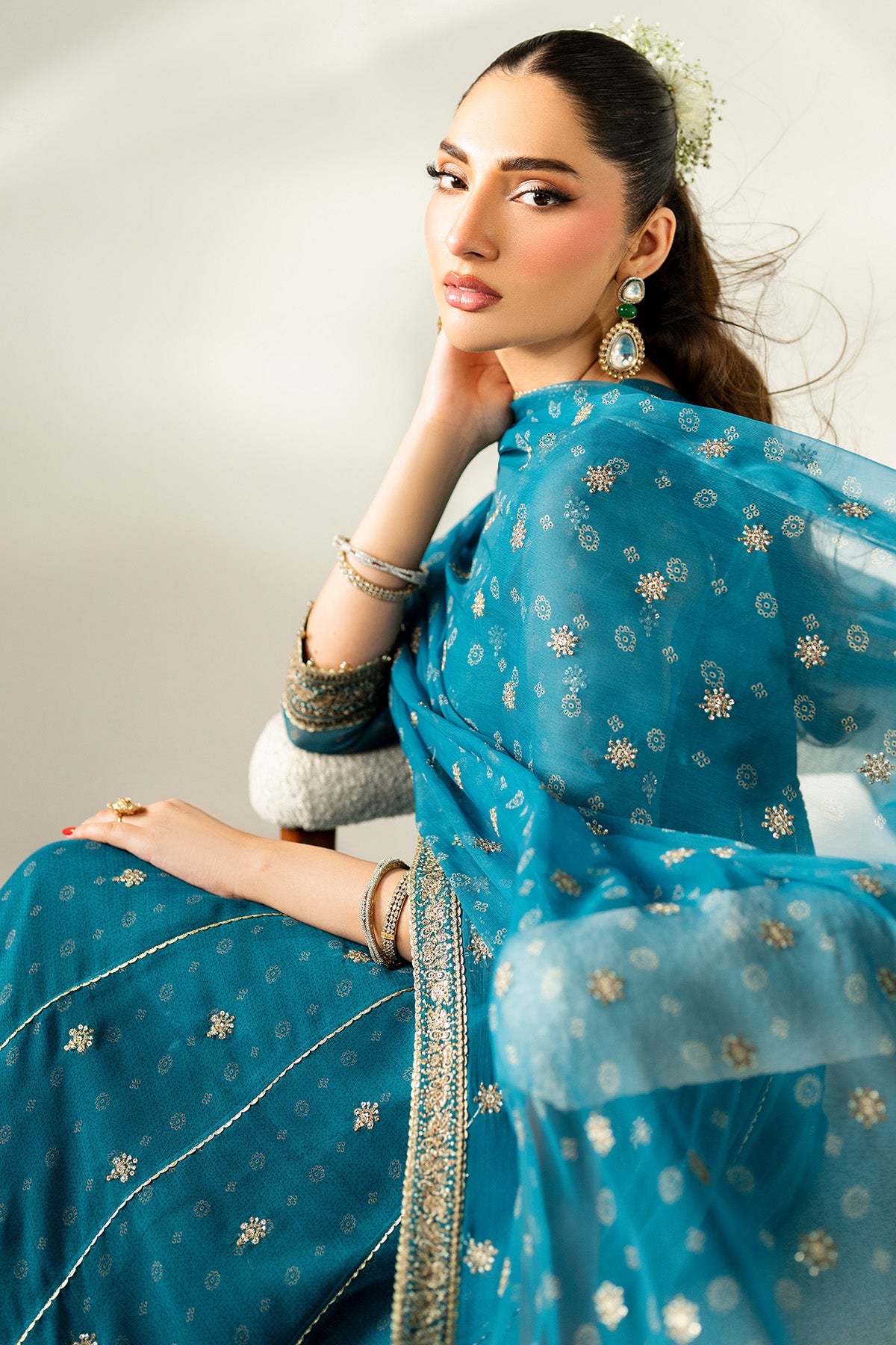 EMBROIDERED CHIFFON UC-3084