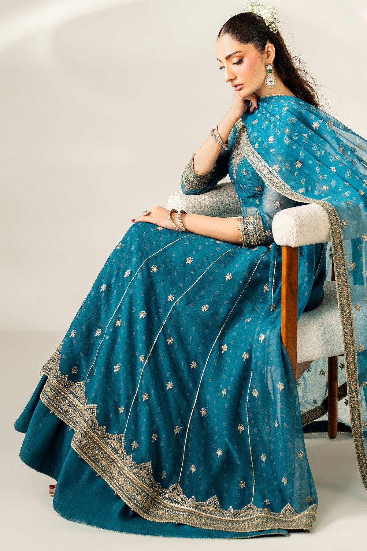 EMBROIDERED CHIFFON UC-3084