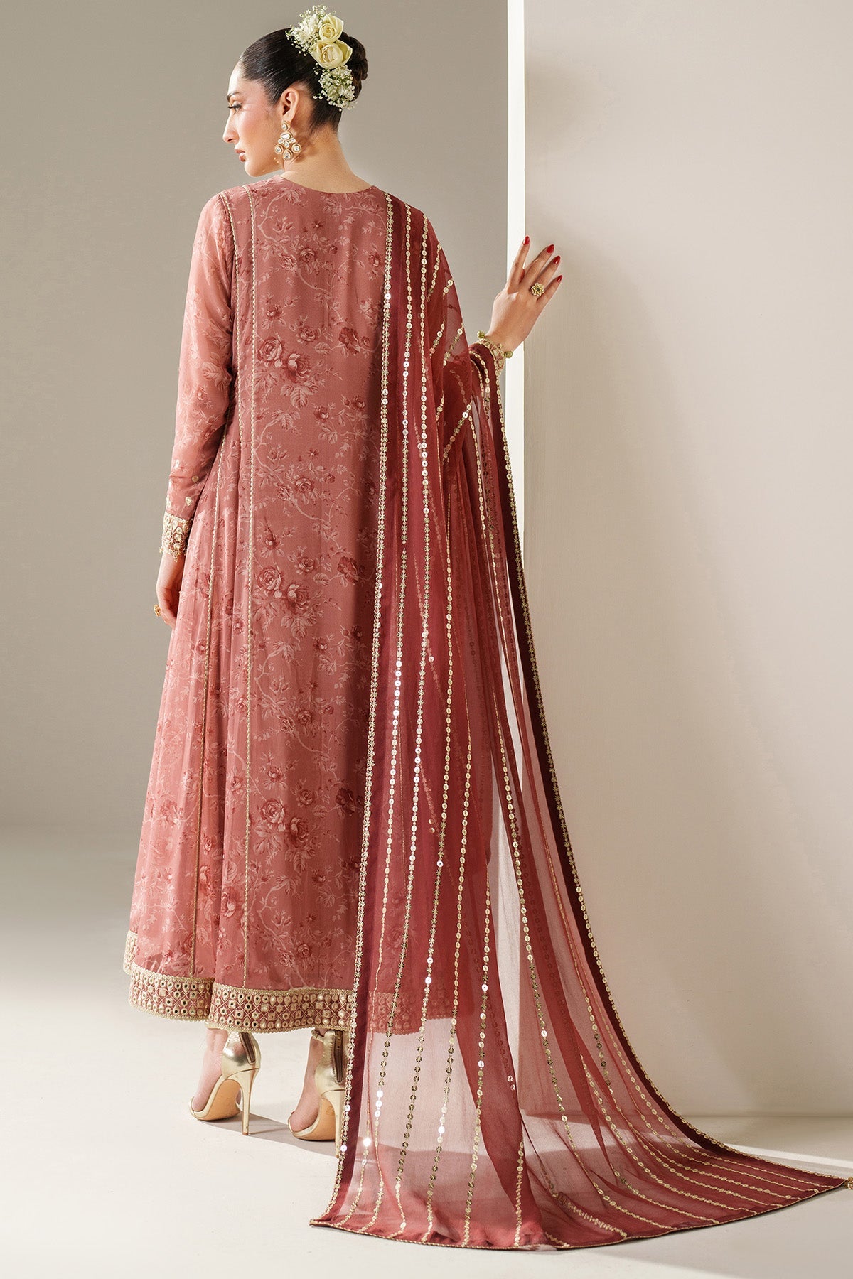 EMBROIDERED CHIFFON UC-3087