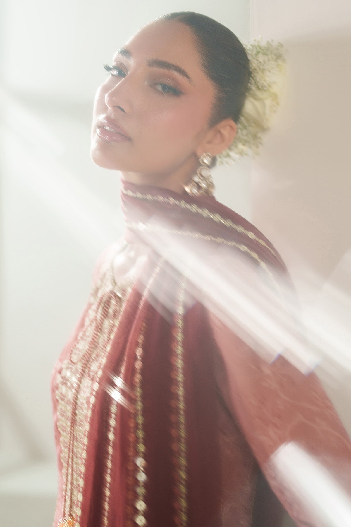 EMBROIDERED CHIFFON UC-3087