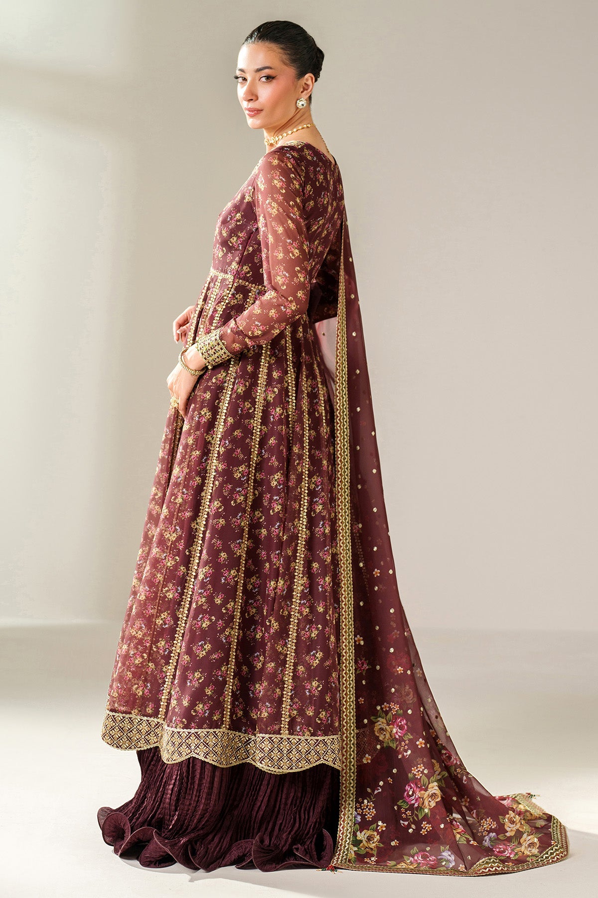 EMBROIDERED CHIFFON UC-3092