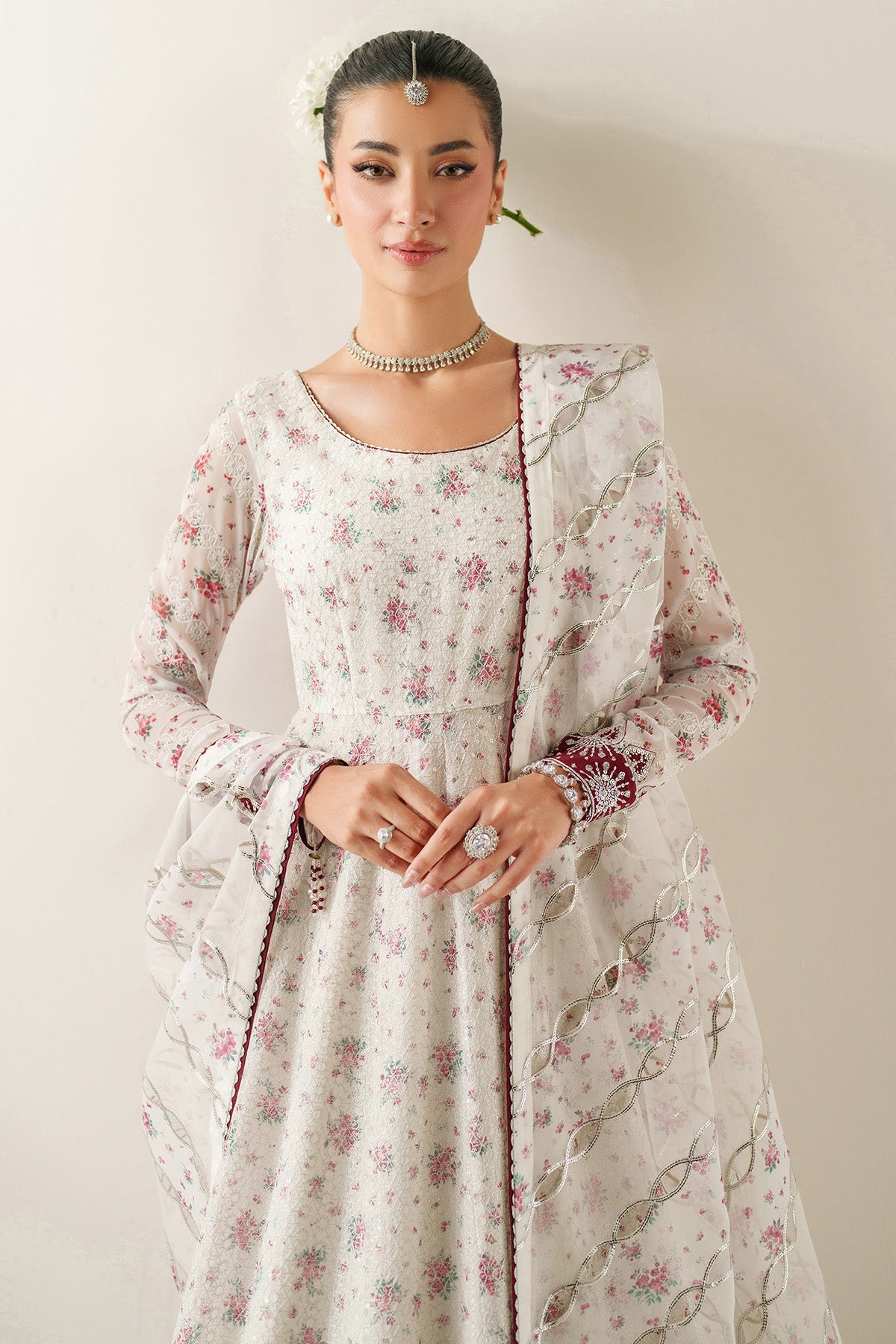 EMBROIDERED CHIFFON UC-3094