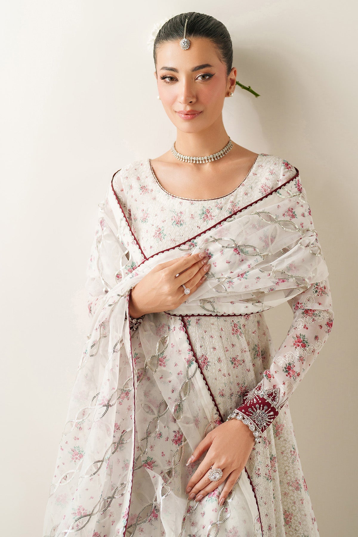 EMBROIDERED CHIFFON UC-3094