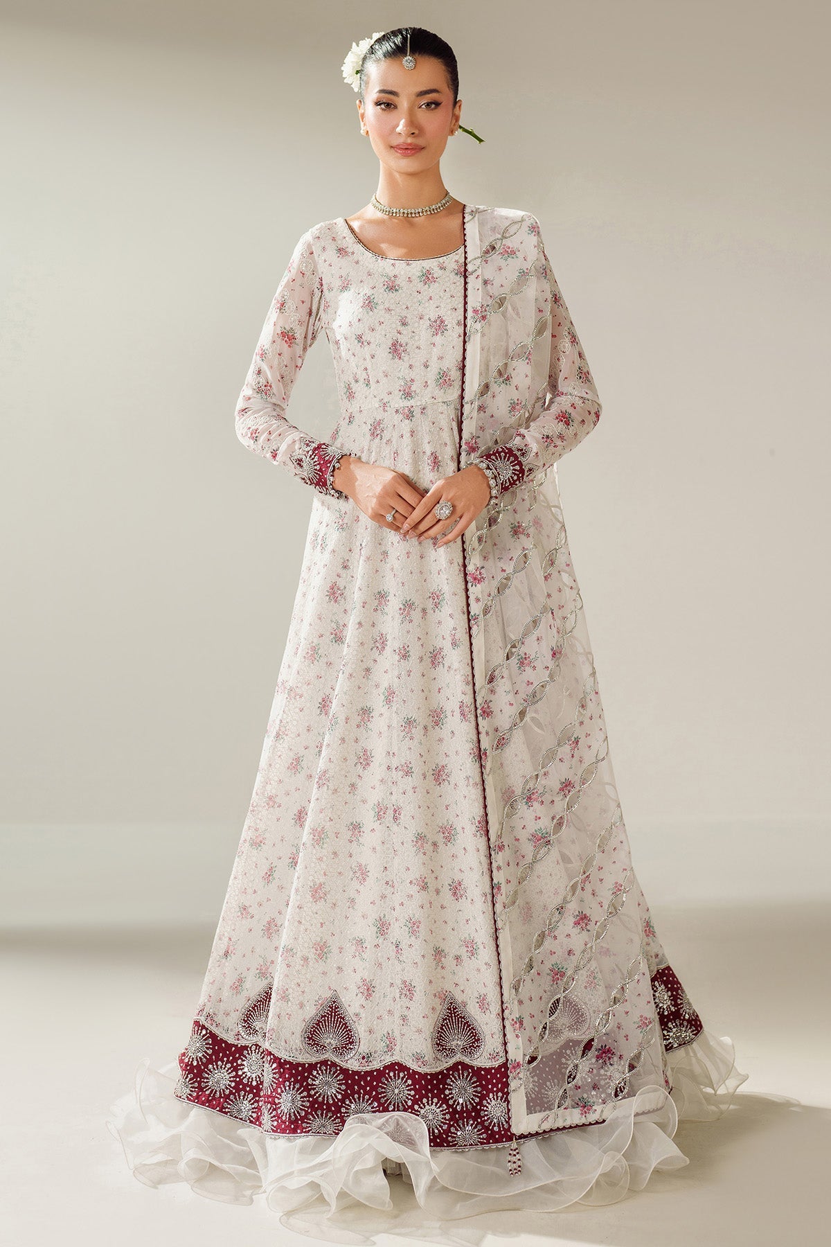 EMBROIDERED CHIFFON UC-3094