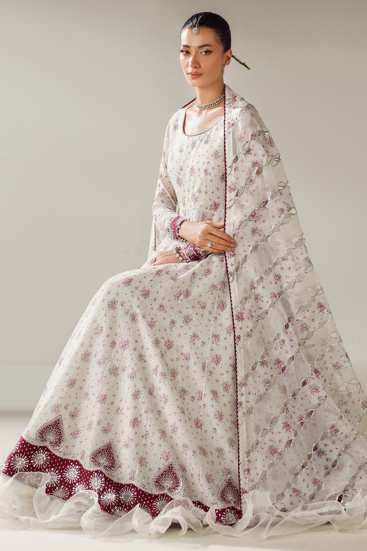 EMBROIDERED CHIFFON UC-3094