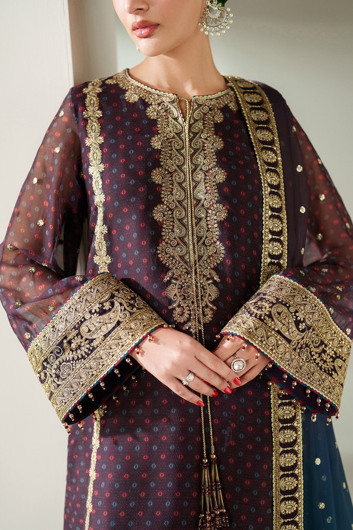EMBROIDERED CHIFFON UC-3086