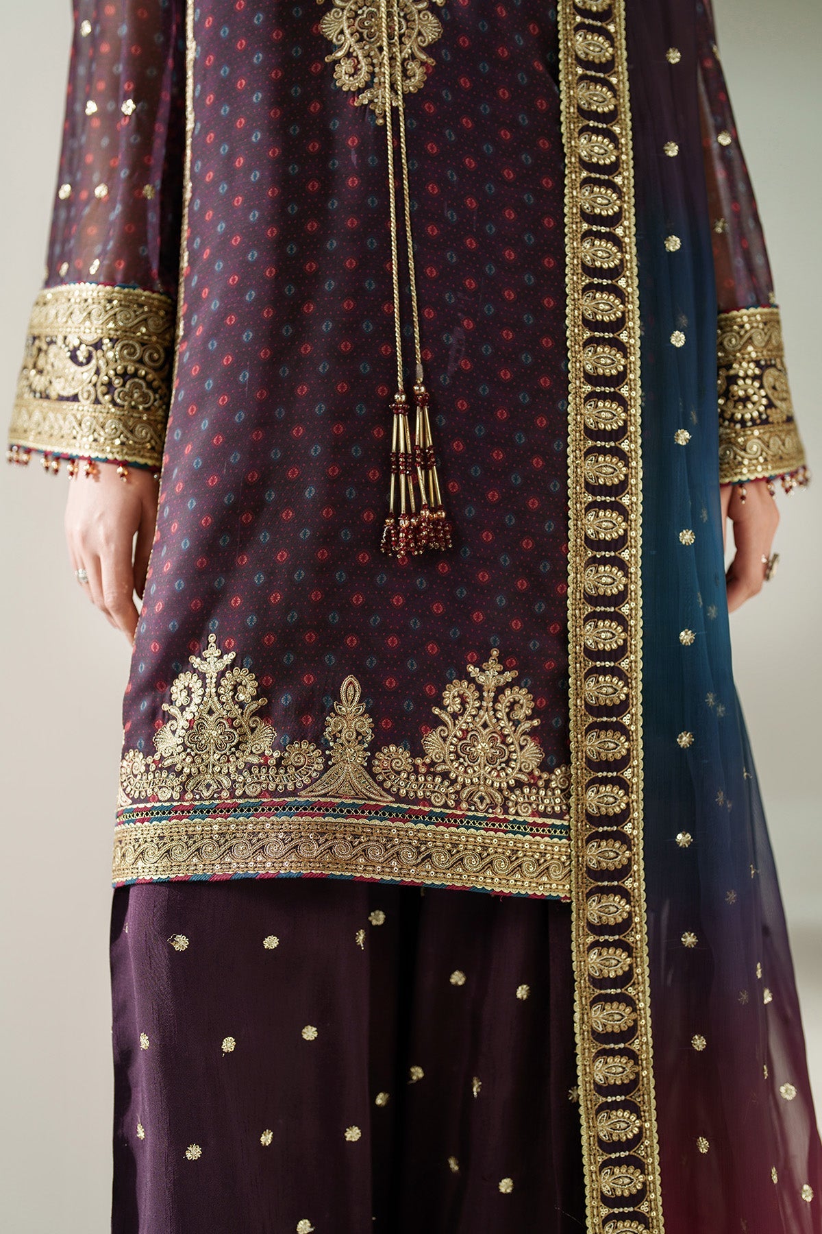 EMBROIDERED CHIFFON UC-3086