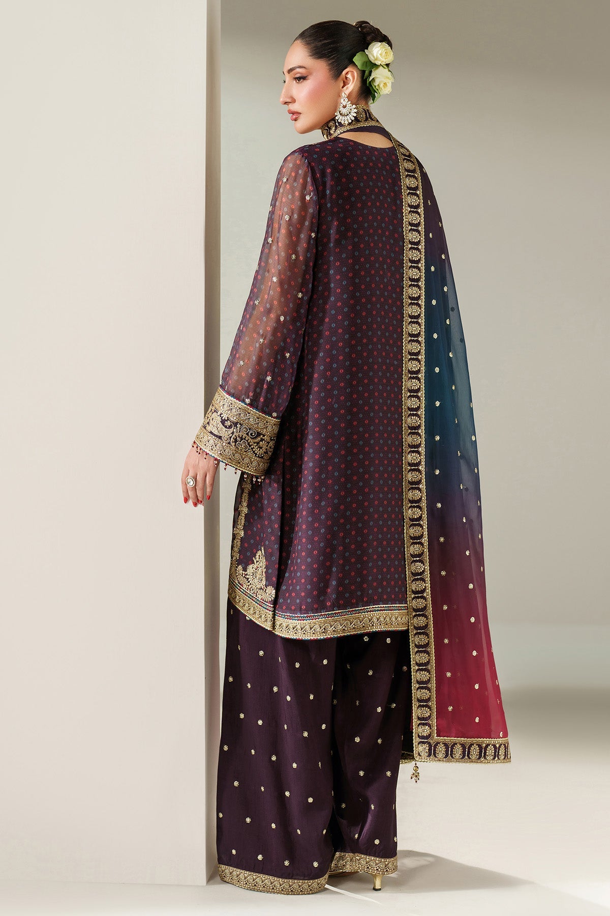 EMBROIDERED CHIFFON UC-3086