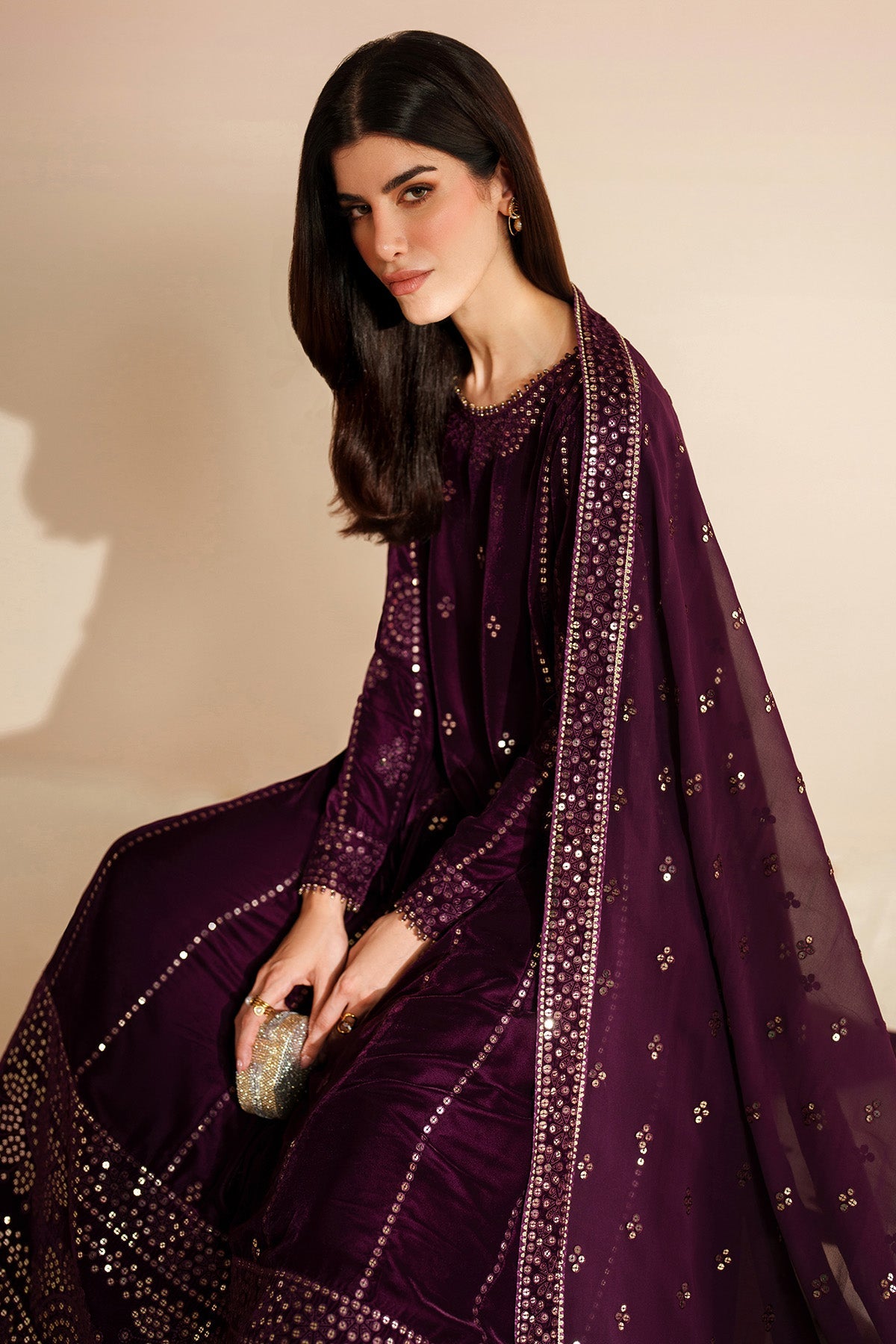 Embroidered Velvet Formal VVF D-1