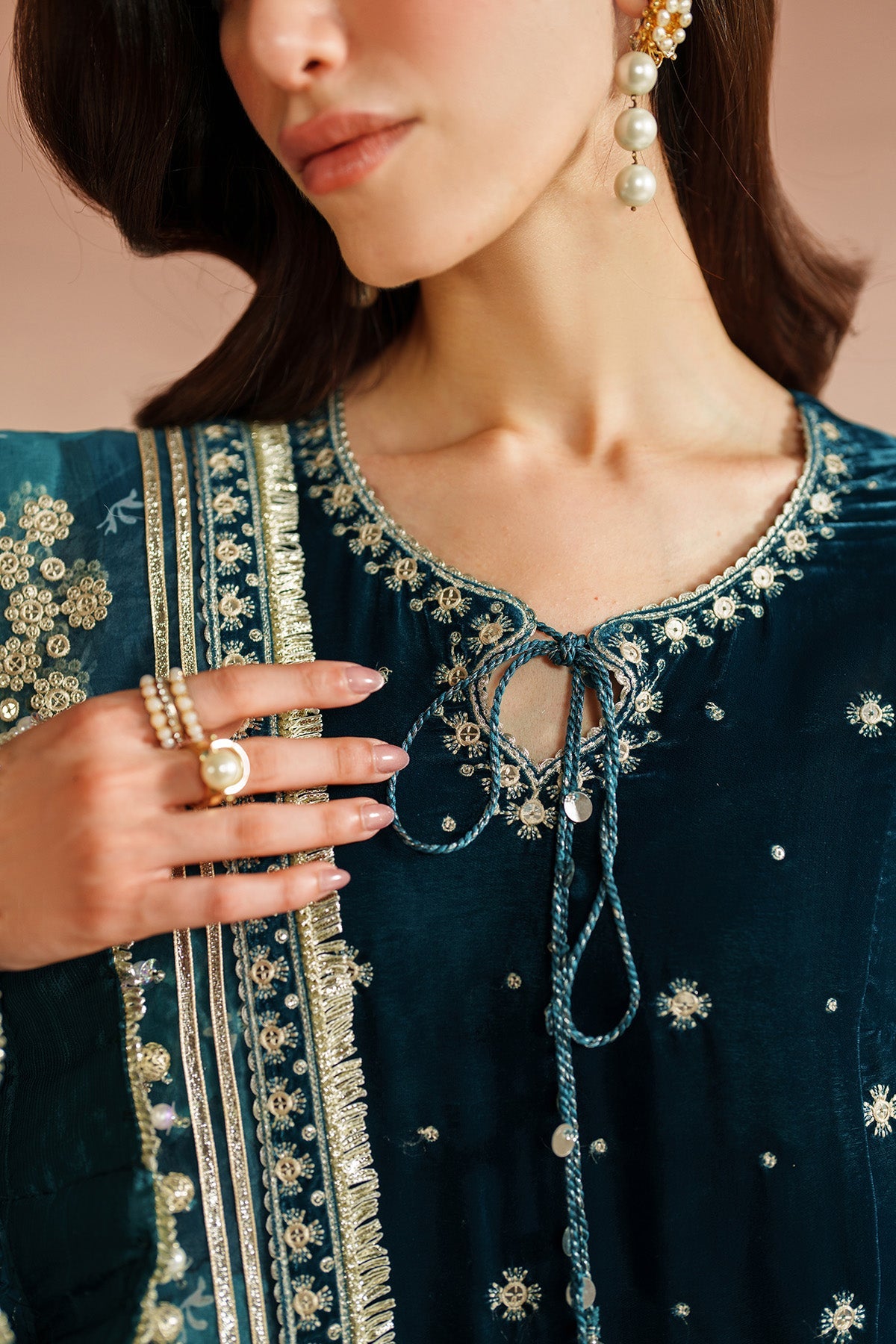 Embroidered Velvet Formal VVF D-2