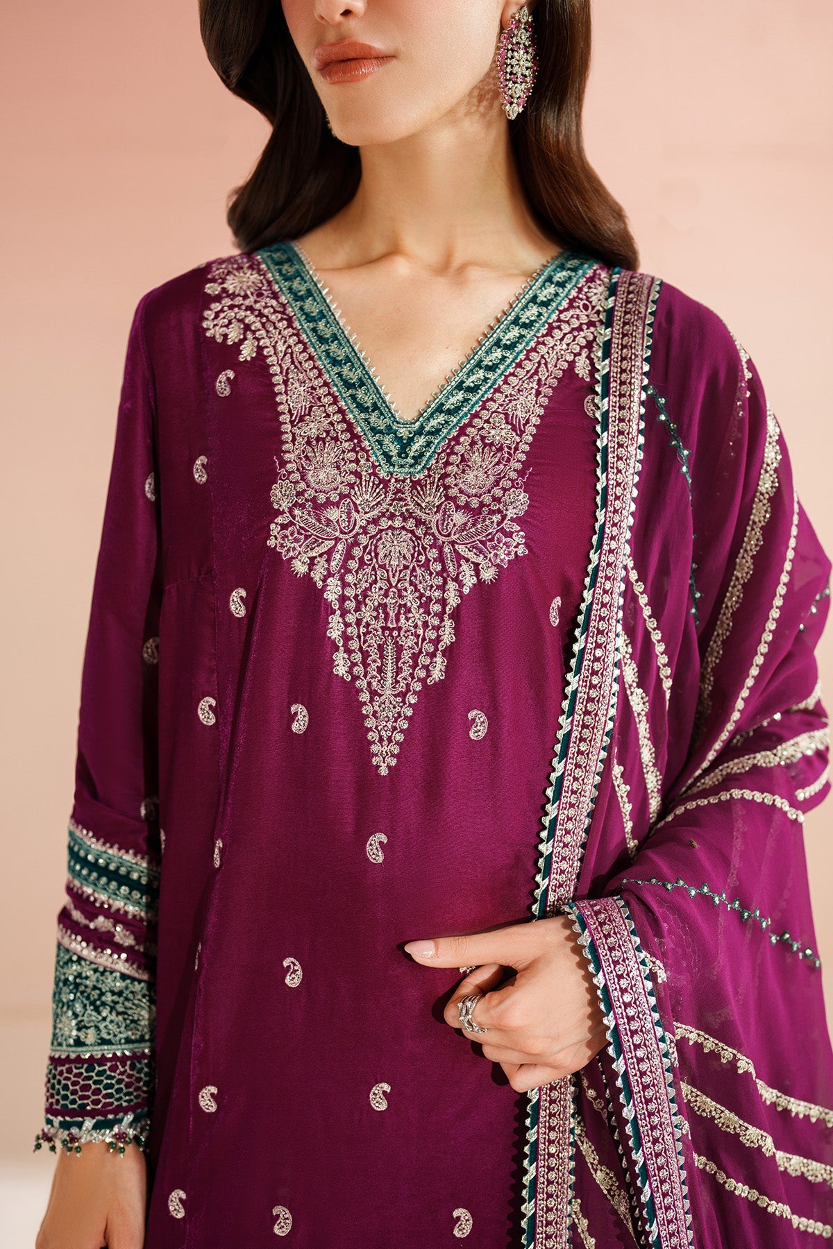 Embroidered Velvet Formal VVF D-6