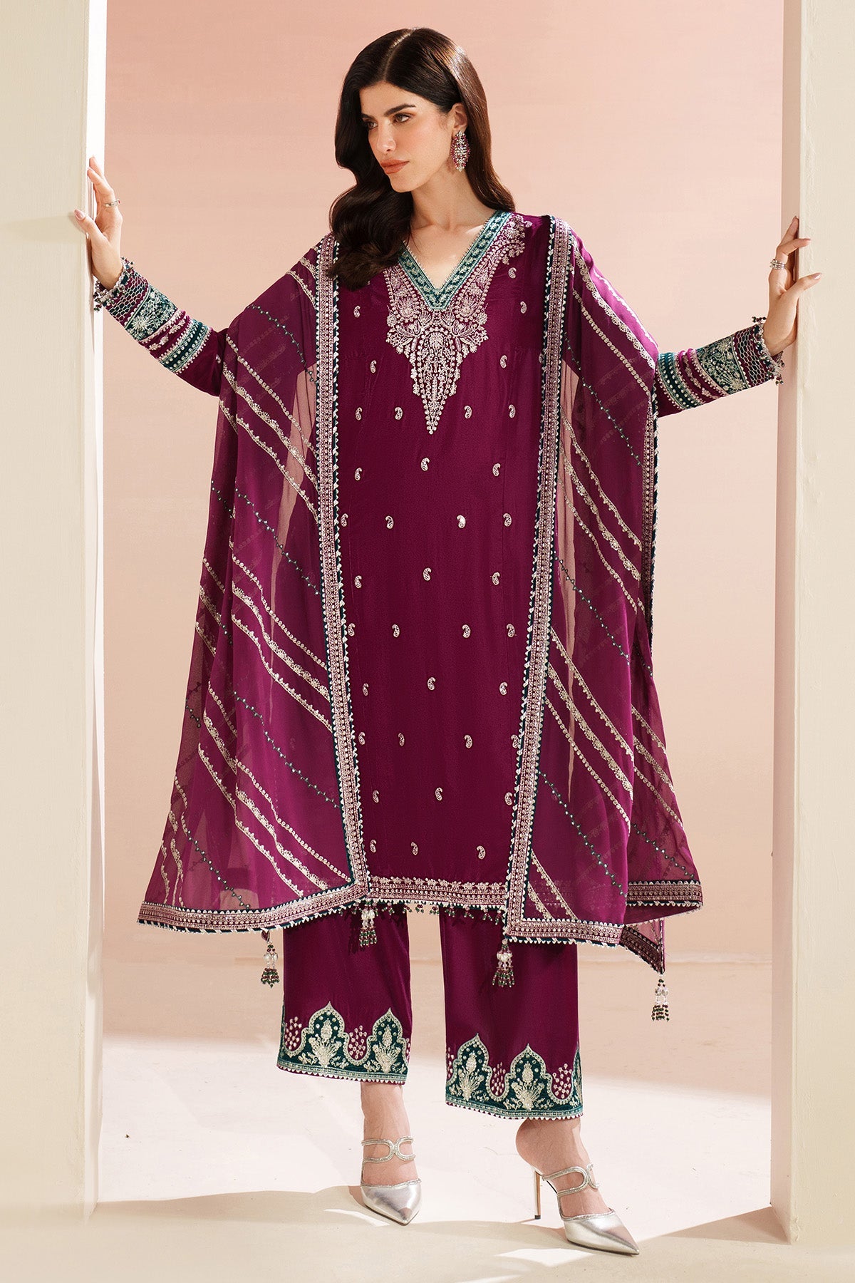 Embroidered Velvet Formal VVF D-6
