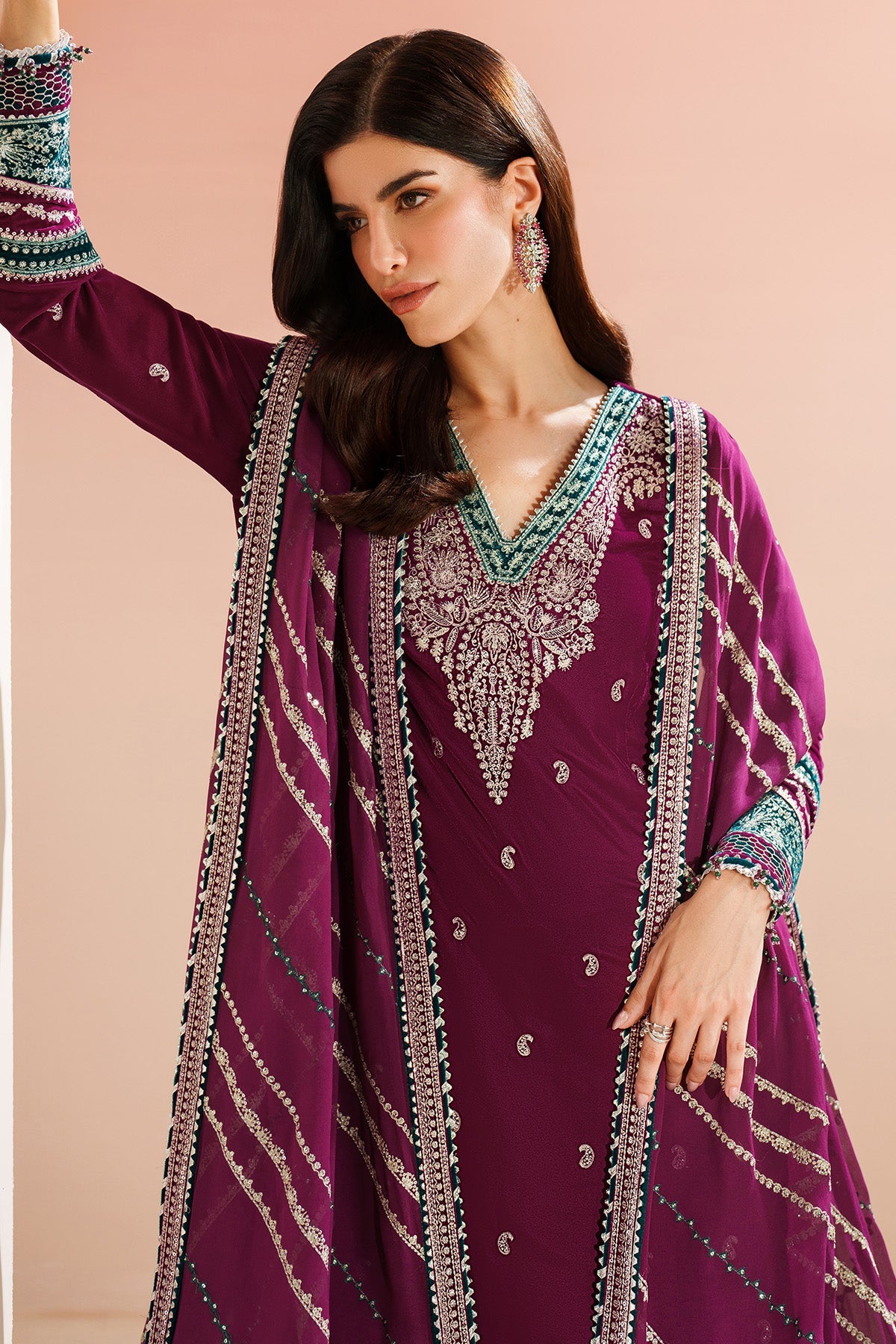 Embroidered Velvet Formal VVF D-6