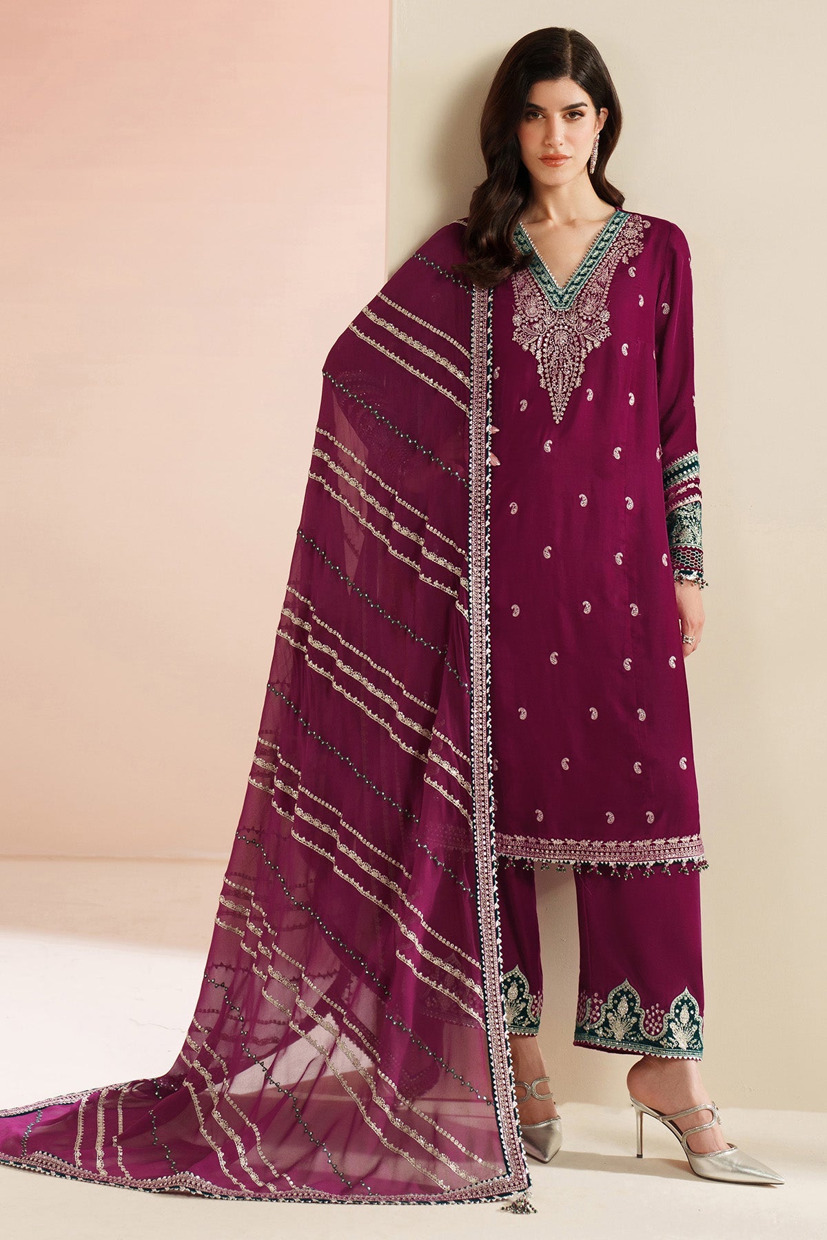 Embroidered Velvet Formal VVF D-6
