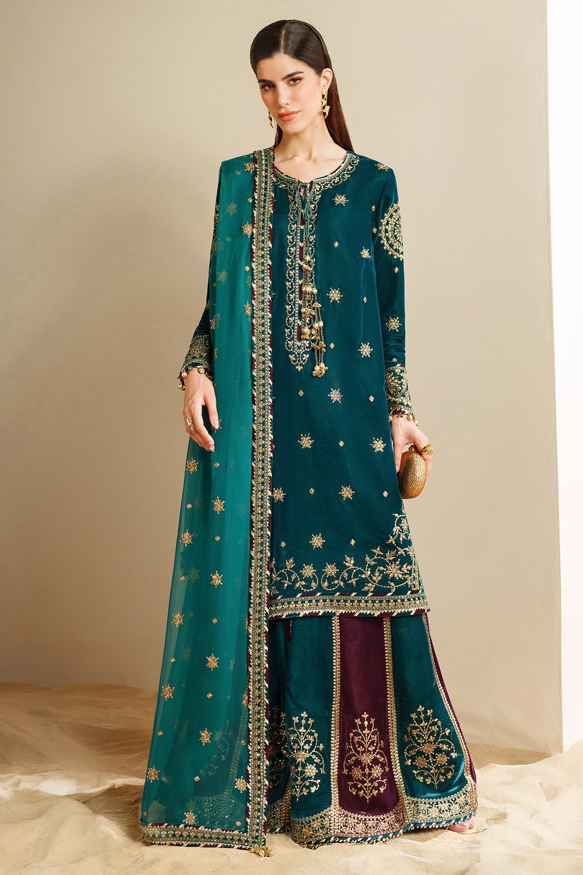 Embroidered Velvet Formal VVF D-8