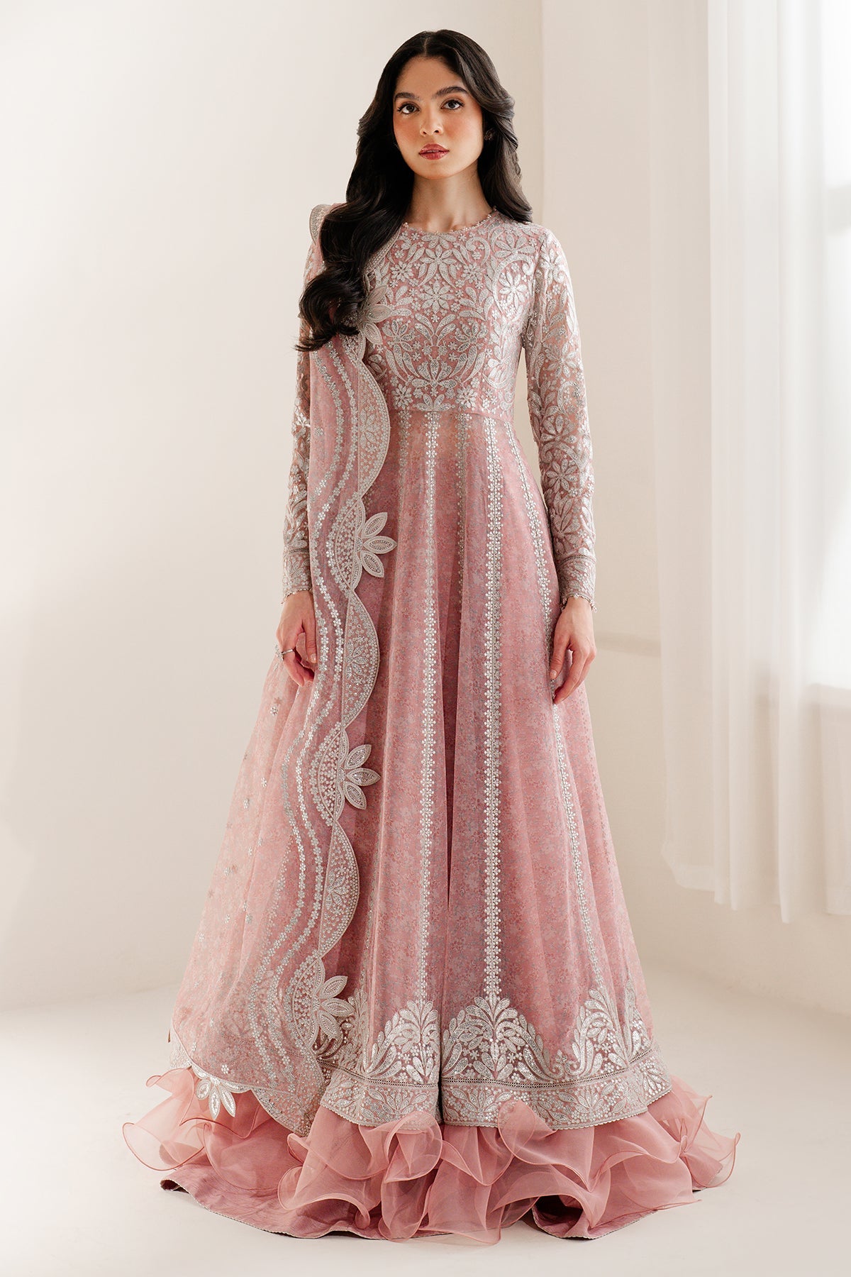 EMBROIDERED CHIFFON UC-3079