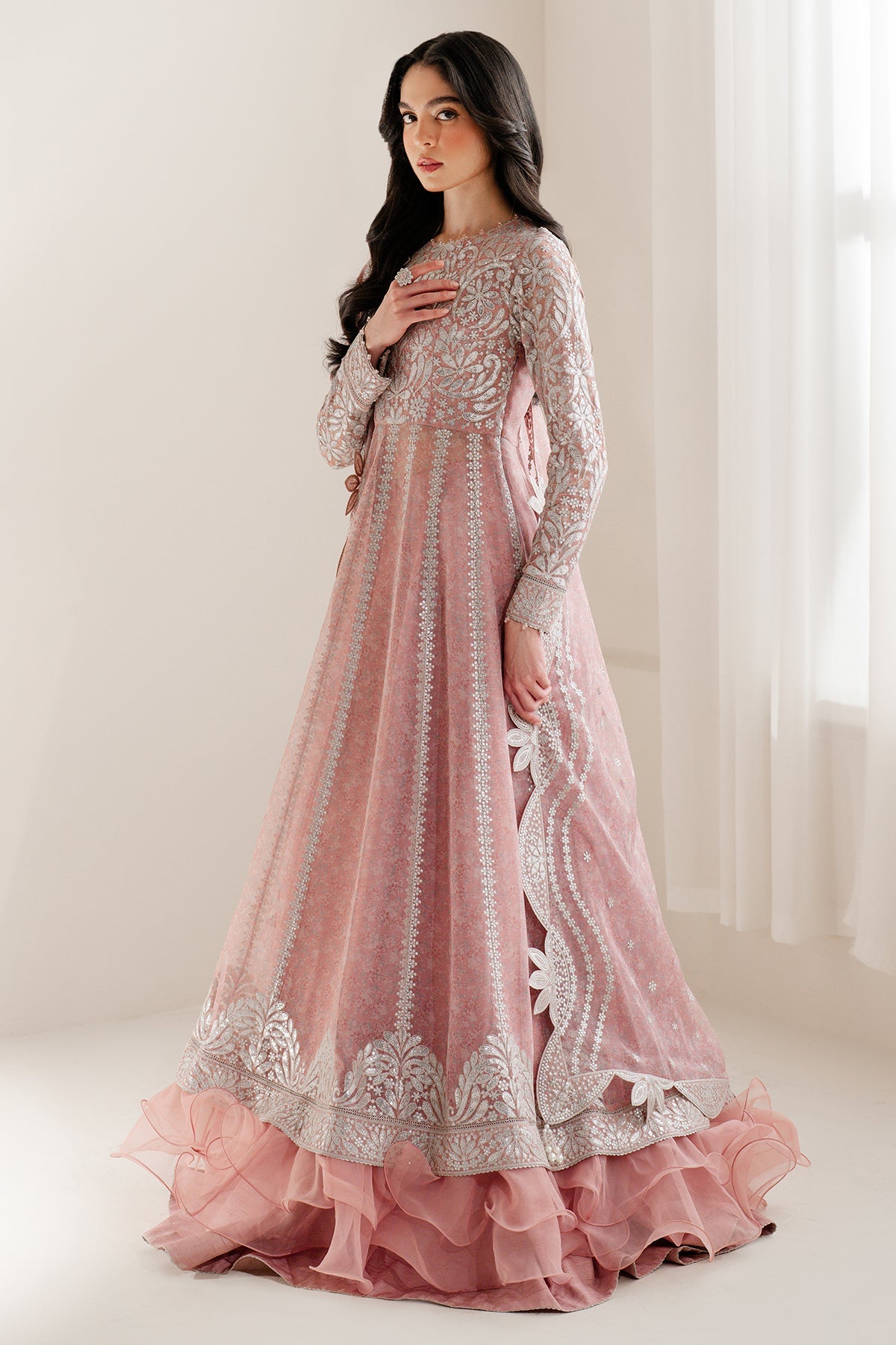 EMBROIDERED CHIFFON UC-3079