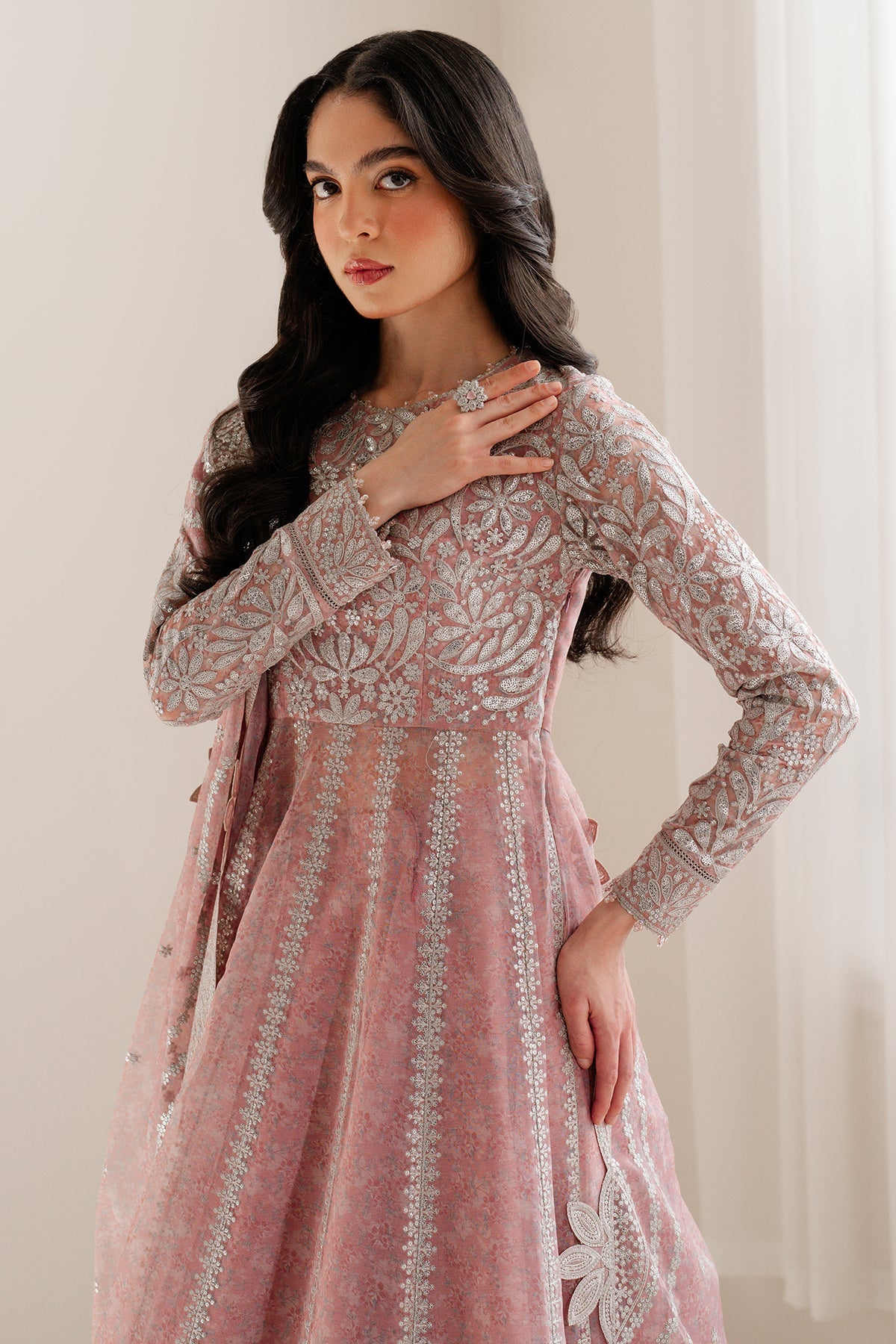 EMBROIDERED CHIFFON UC-3079