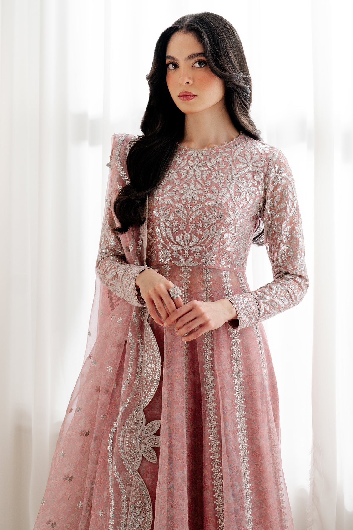 EMBROIDERED CHIFFON UC-3079