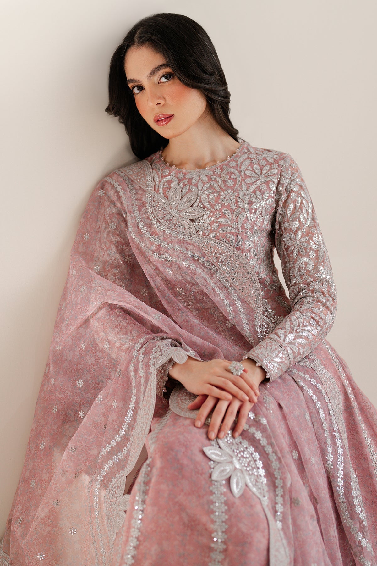 EMBROIDERED CHIFFON UC-3079