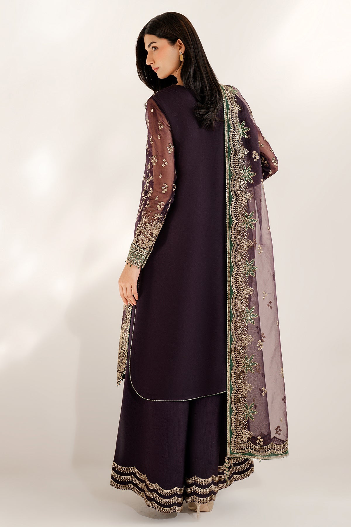 EMBROIDERED CHIFFON UC-3078
