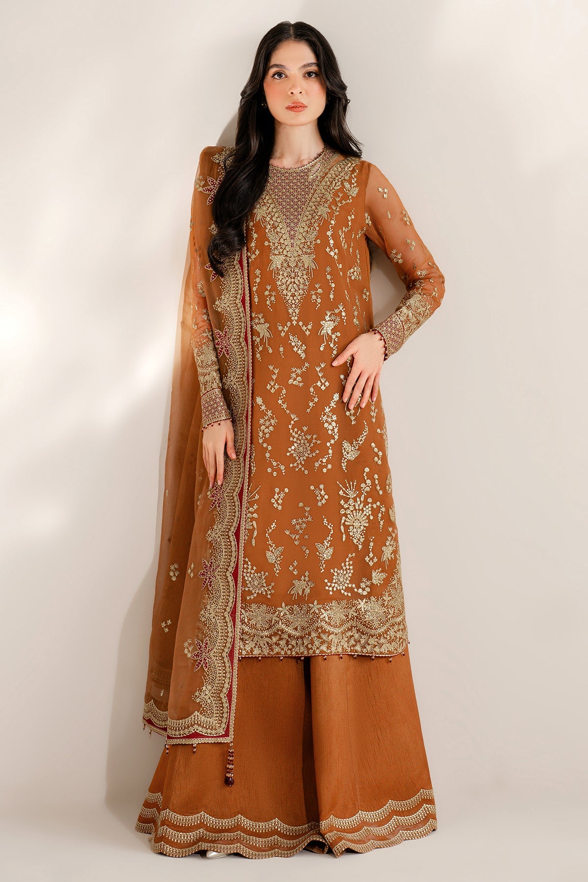 EMBROIDERED CHIFFON UC-3077