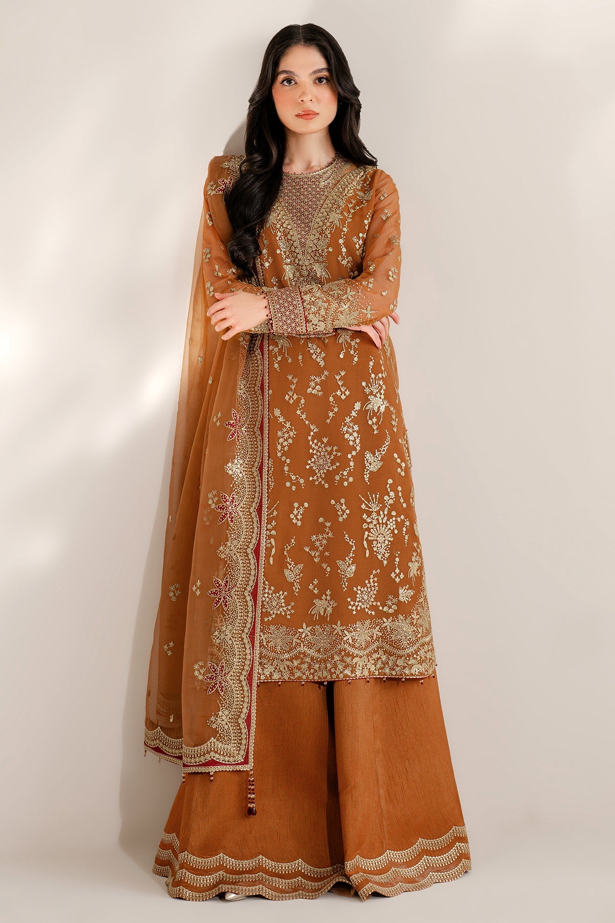 EMBROIDERED CHIFFON UC-3077