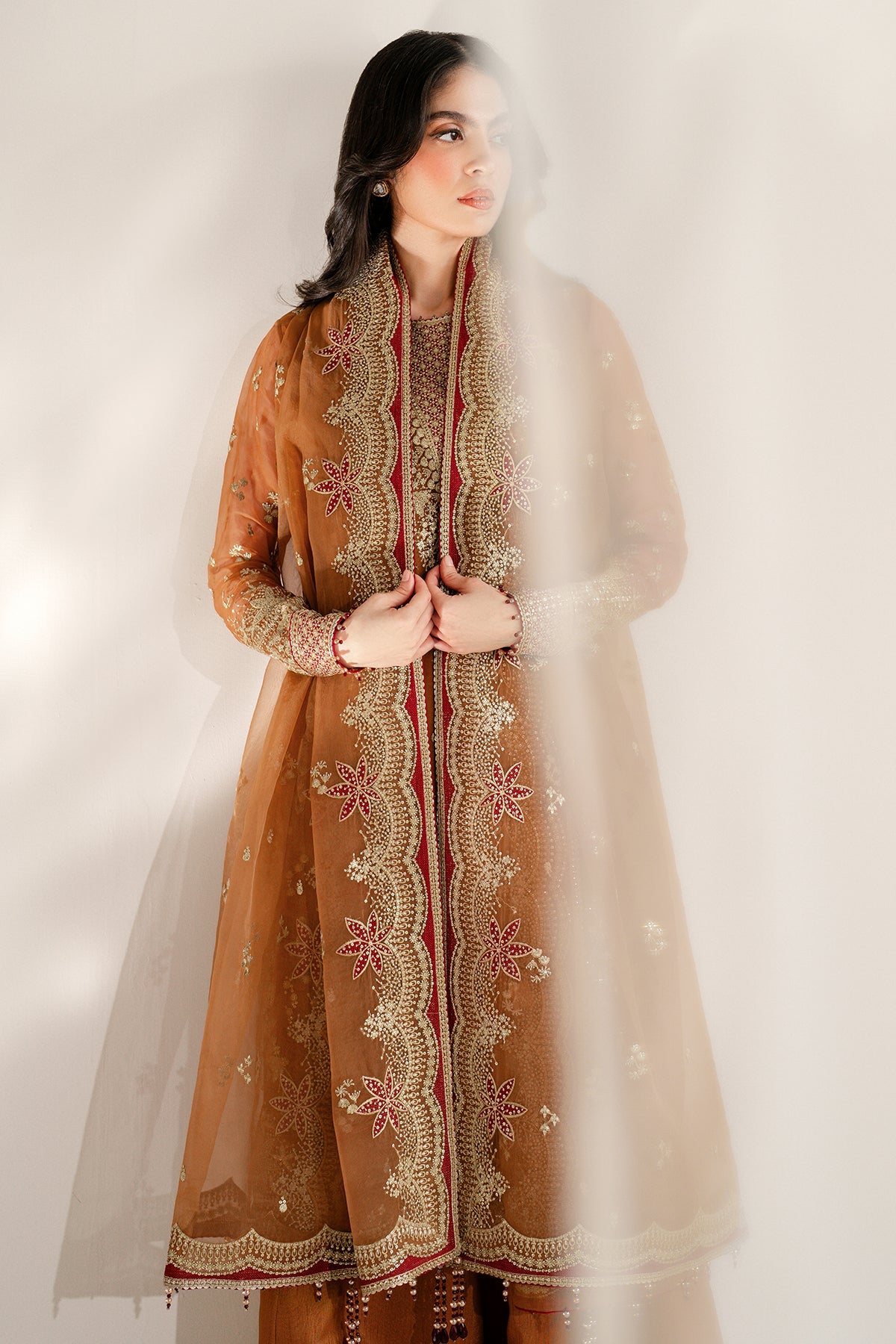 EMBROIDERED CHIFFON UC-3077