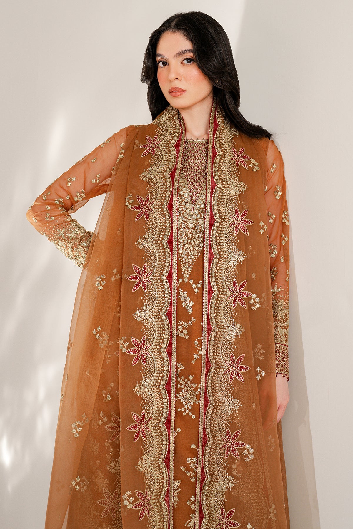 EMBROIDERED CHIFFON UC-3077