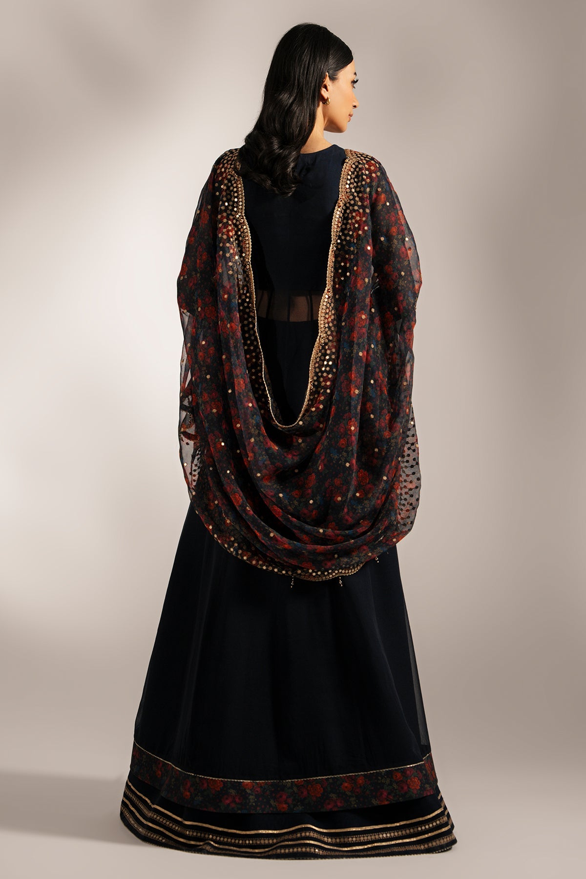 EMBROIDERED CHIFFON UC-3073