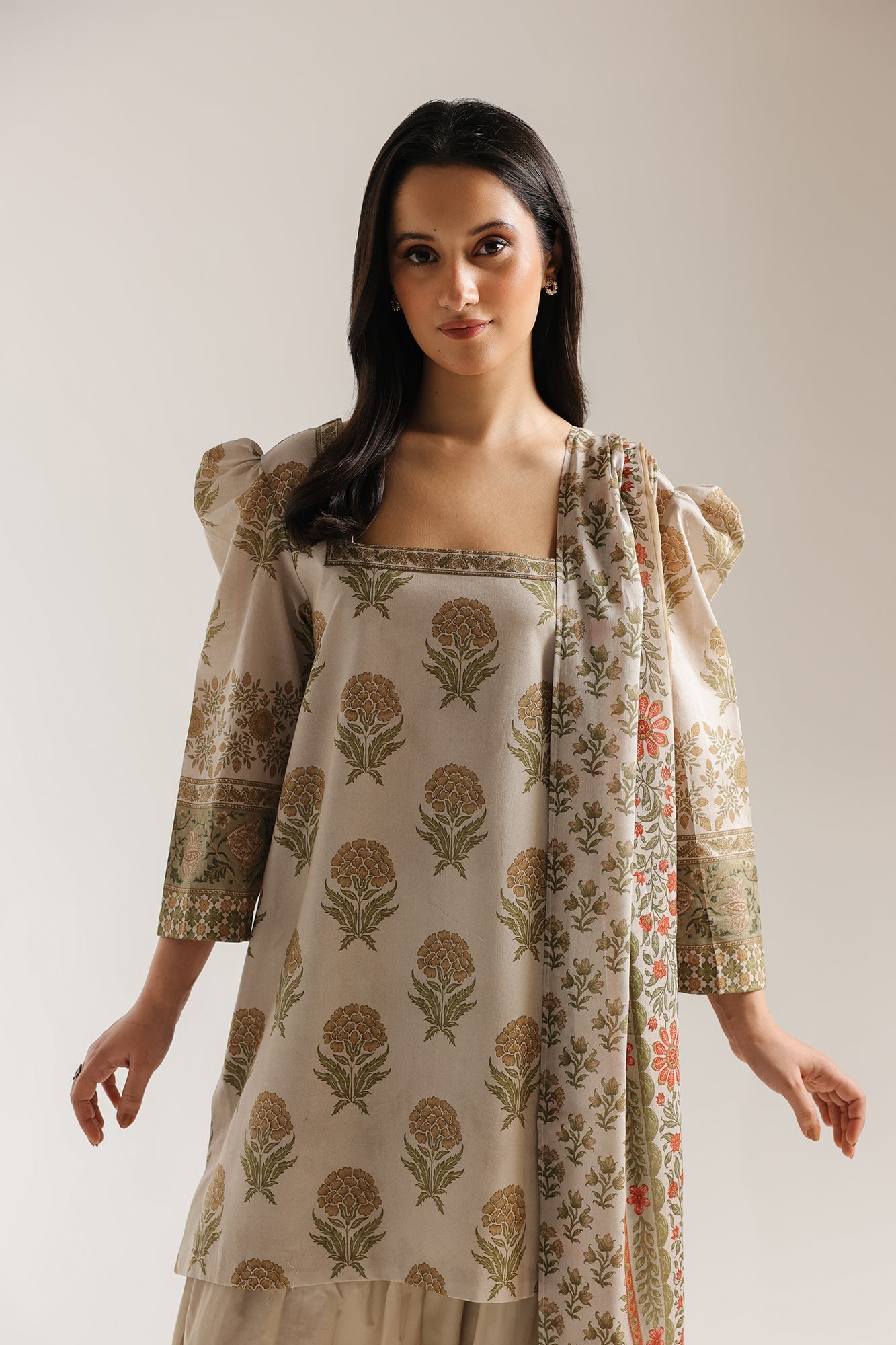 EMBROIDERED SUIT (E0887/202/814)