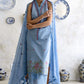 3 Piece Embroidered Lawn Suit with Chiffon Dupatta PM-62052