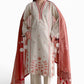 3 Piece Embroidered Lawn Suit with Paper Cotton Dupatta and Borders PM-62056