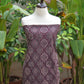 Organic Dye Hand Block Print Badam Feminin Nightshade Ajrak Design Dress Lawn – Unstitched Two-Piece