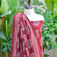 Ajrak Design Dress Red Anbi Motif Lawn– Luxury Organic Dye Hand Block Printed Two-Piece