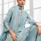 3 Pc Unstitched Embroidered Lawn Suit