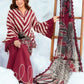 3 Pc Unstitched Embroidered Lawn Suit