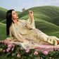 3 Pc Unstitched Embroidered Lawn Suit